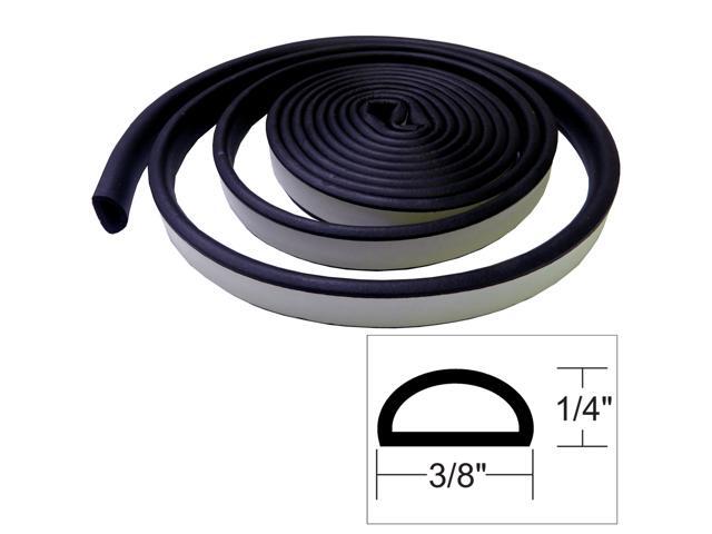 TACO 1/4' X 3/8' WEATHER SEAL BLACK 10'