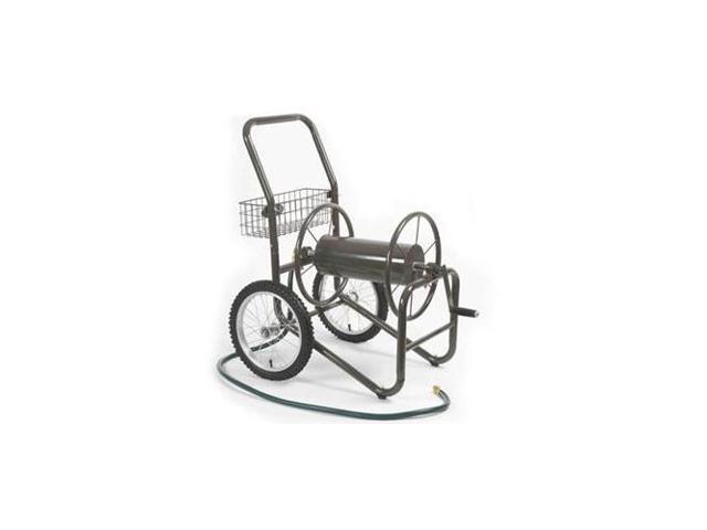 Liberty Garden 880 Two Wheel Hose Cart - 2 Casters - 24' Width x 36.8' Depth x 38.8' Height - Steel Frame - Bronze