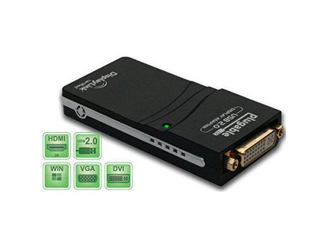 Plugable USB 2.0 to DVI, VGA, or HDMI Multi-Monitor External Video Graphics Card Adapter up to 1920x1080 - image 6