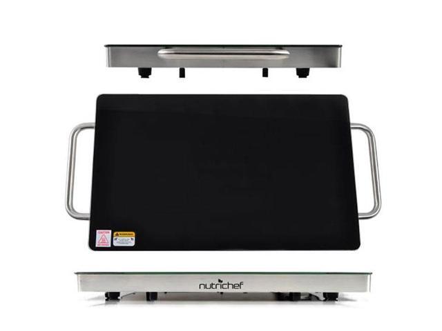 NUTRICHEF Nutrichef Electric Warming Tray / Food Warmer with Non-Stick Heat-Resistant Glass Plate