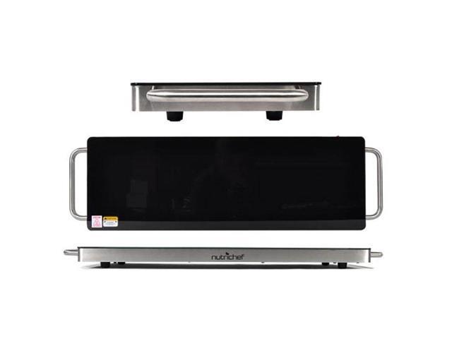 NUTRICHEF PKWTR40 Nutrichef Electric Warming Tray / Food Warmer with Non-Stick Heat-Resistant Glass Plate