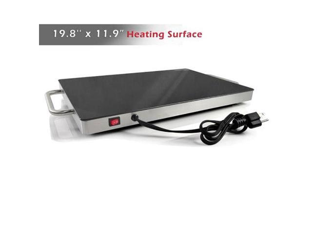 NUTRICHEF Nutrichef Electric Warming Tray / Food Warmer with Non-Stick Heat-Resistant Glass Plate