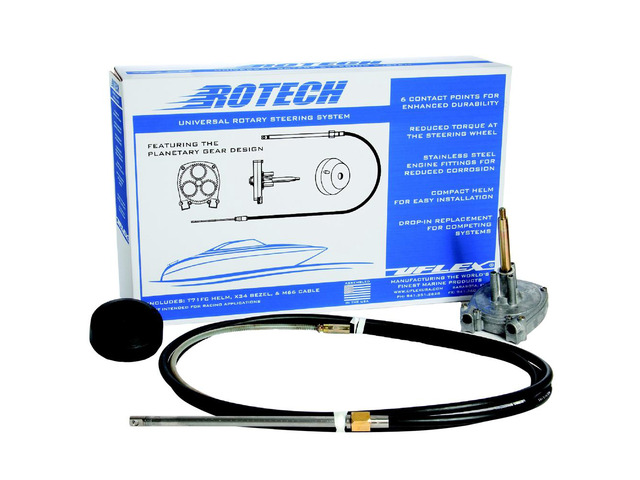 UFLEX USA INC UFLEX ROTECH 13' STEERING PACK INCLUDES CABLE BEZEL HELM ROTECH13FC