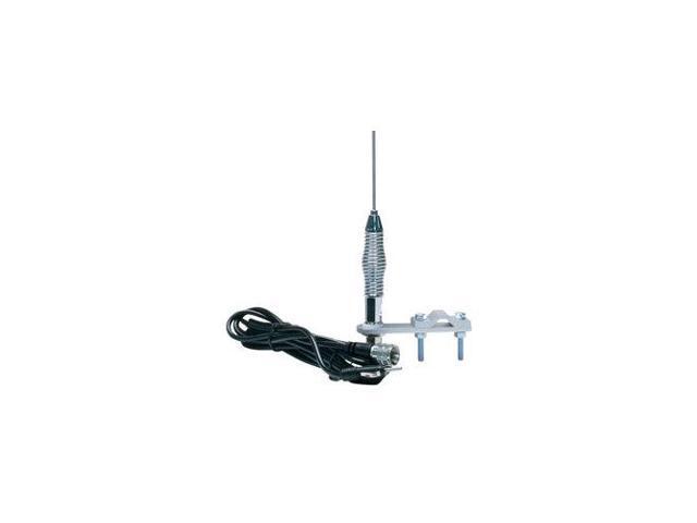 28 AM/FM Mirror Mount Stainless Steel Antenna Kit with 2 Shock Spring