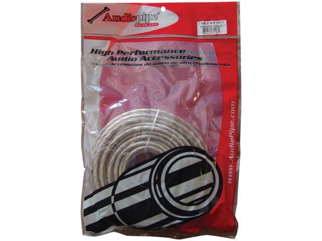 New Audiopipe Cable1025 10 Ga 25' Spool Car Audio Speaker Cable 10 Gauge