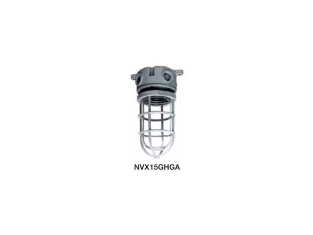 Photos - Chandelier / Lamp Hubbell WIRING DEVICE-KELLEMS NVX15GHGA Vapor Tight Fixture, 150W, Gray 
