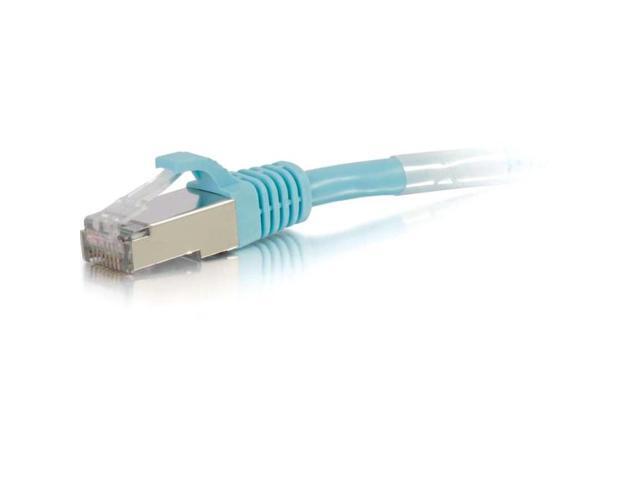 C2G 00742 3FT CAT6A SNAGLESS SHIELDED (STP) NETWORK PATCH CABLE - AQUA