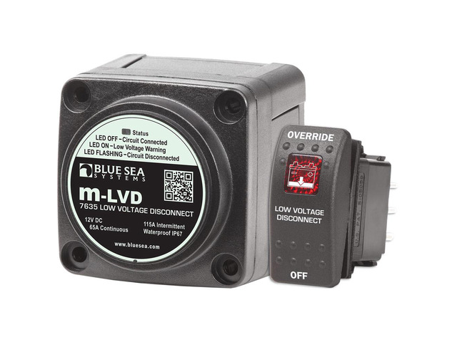 BLUE SEA 7635 M-LVD LOW VOLTAGE DISCONNECT