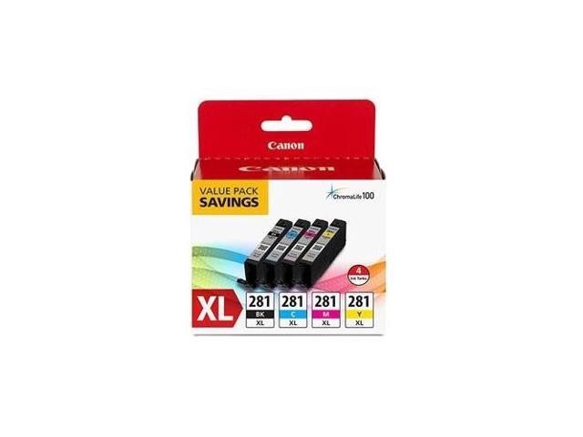 Canon - CLI-281 XL 4-Pack High-Yield - Black, Cyan, Magenta & Yellow Ink Cartridges - Black/Cyan/Magenta/Yellow - image 5
