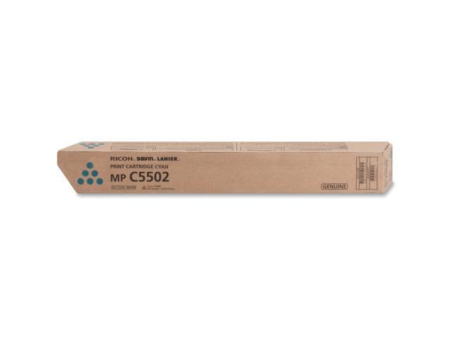 Cyan Toner Cartridge for Ricoh 841754 Aficio MP C4502, Aficio MP C4502A, Aficio MP C5502, Aficio MP C5502A, Genuine Ricoh Brand