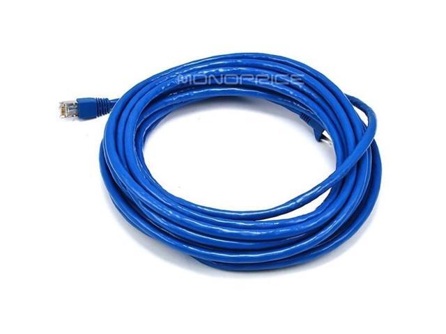 Monoprice Cat6A Ethernet Patch Cable - 25 Feet - Blue Snagless RJ45, Stranded, 550Mhz, STP, Pure Bare Copper Wire, 10G,26AWG