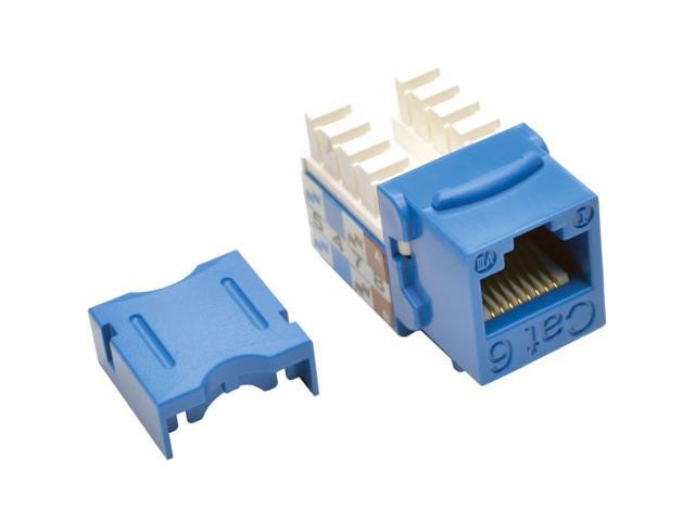TRIPP LITE N238-001-BL BLUE CAT6/CAT5E RJ45 110 PUNCH DOWN KEYSTONE JACK