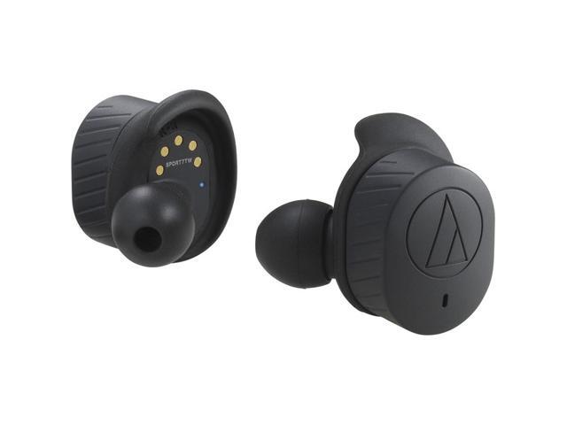 Audio-Technica ATH-SPORT7TWBK SonicSport Wireless In-Ear Headphones, Black