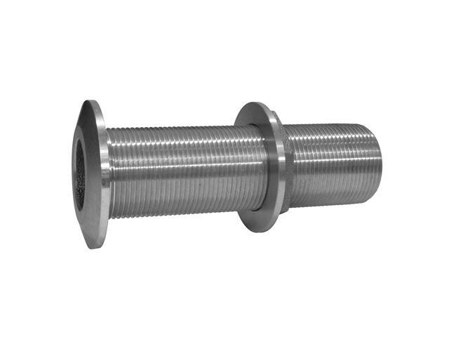 GROCO 1 1/2 SS EXTRA LONG THRU-HULL FITTING WITH NUT