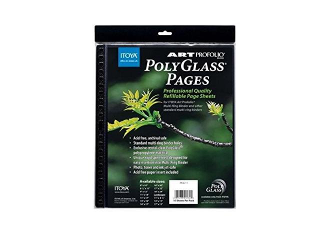 Itoya PR1117 11 in. x 17 in. Art Profolio Polyglass Refill Pages