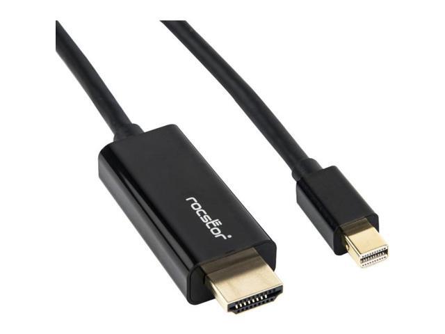 Rocstor Y10C197-B1 10Ft Mini Displayport To Hdmi M/M 4Kx2K 30Hz Cable Black