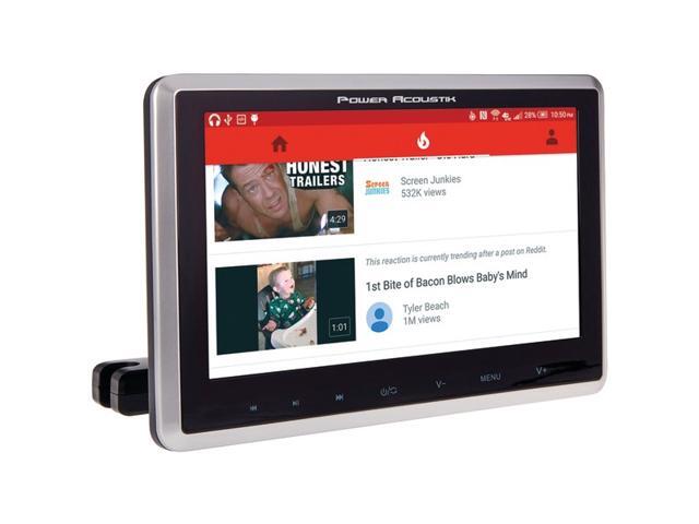 Power Acoustik PHD-101 10.3' Universal Headrest Monitor with DVD Player, IR & FM Transmitters & Android PhoneLink