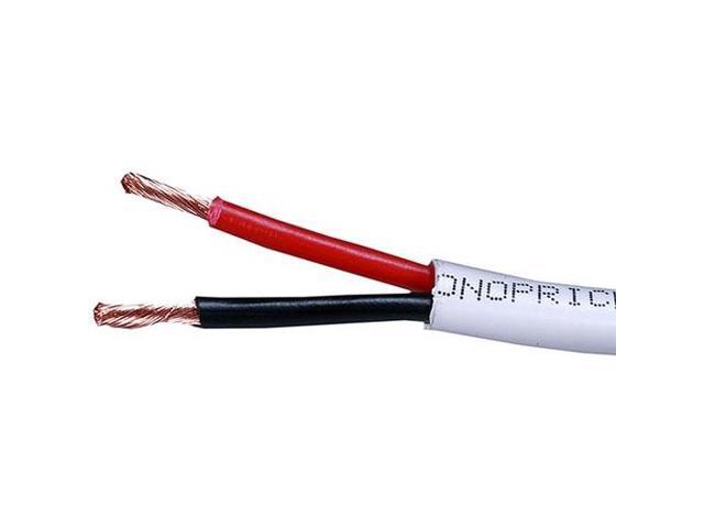 Monoprice Access Series 12 Gauge AWG CL2 Rated 2 Conductor Speaker Wire / Cable - 100ft Fire Safety In Wall Rated, Jacketed In White PVC Material...