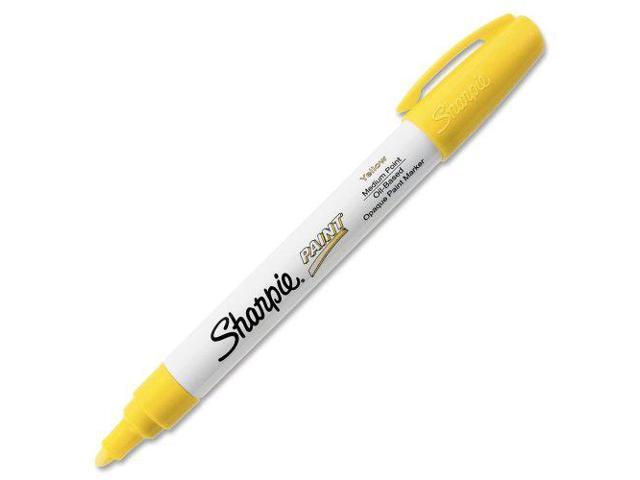 Sharpie Permanent Paint Marker Medium Point Yellow 35554
