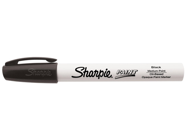 Sharpie Permanent Paint Marker Medium Point Black 35549