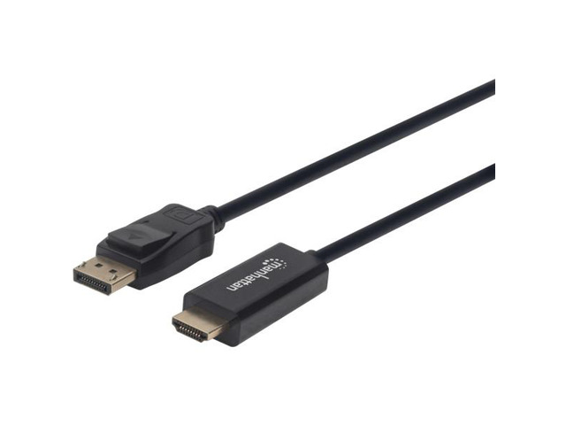 Manhattan 153201 4K @ 60 Hz DisplayPort to HDMI Cable (6-Foot)