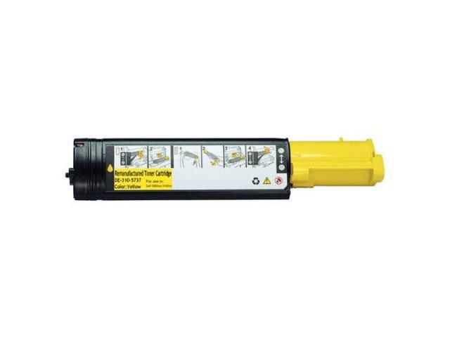 Dell K4974 Yellow Toner Cartridge K5361, 310-5729, 3105729, NTC5361
