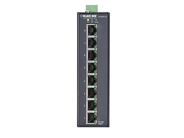 Black Box Network Services LPH008A-R2 Hardened Gigabit Poe Plus Switch, 8-Port