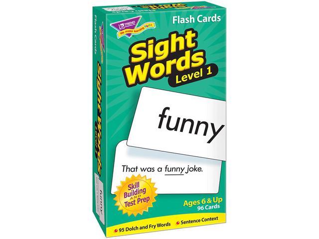 Trend Skill Drill Flash Cards, 3 X 6, Sight Words Set 1 T53017