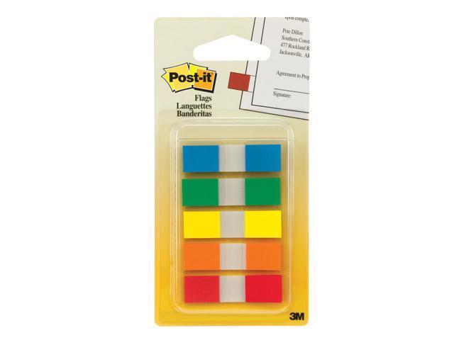3M Company MMM6835CF Flags Sm Portable .47X1.7 100Flg 5Clr Primary Colors