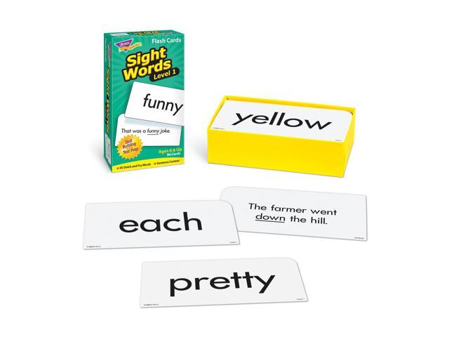 Trend Skill Drill Flash Cards, 3 X 6, Sight Words Set 1 T53017