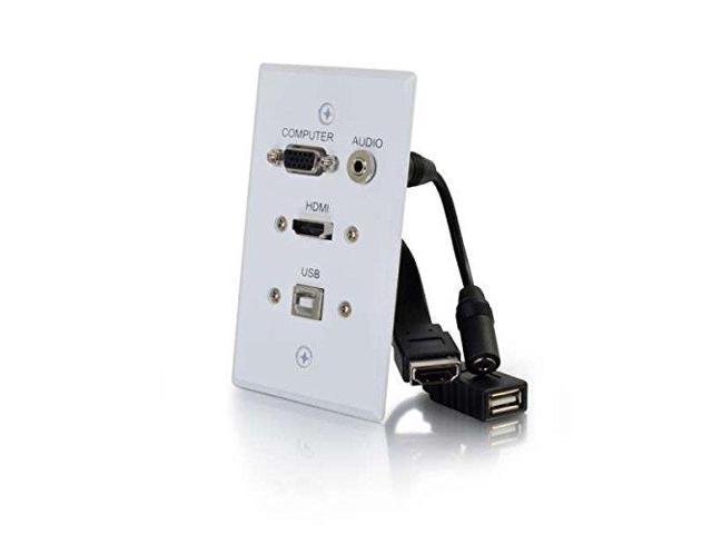 Photos - Chandelier / Lamp C2G / Cables To Go 39706 HDMI, VGA, 3.5MM Audio and USB Pass Through Singl 