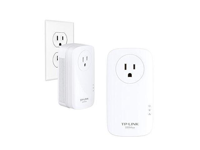 TP-Link AV2000 Ethernet 2-Port GHz Passthrough Powerline Kit, 2 Pack