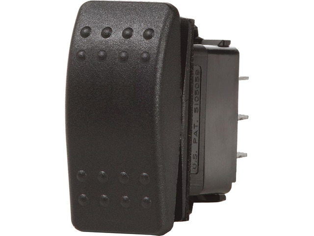 Blue Sea 7930 Contura II Switch SPST Black - OFF-(ON) [7930]