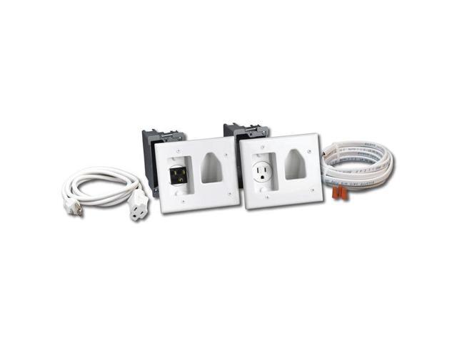 DataComm Recessed Pro-power A/v Wall Plate Kit