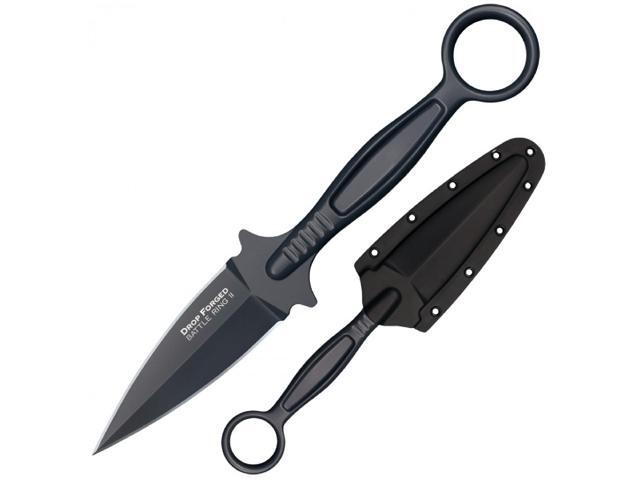 Cold Steel Razor Sharp Drop Forged Battle Ring II Fixed Blade with Secure Sheath