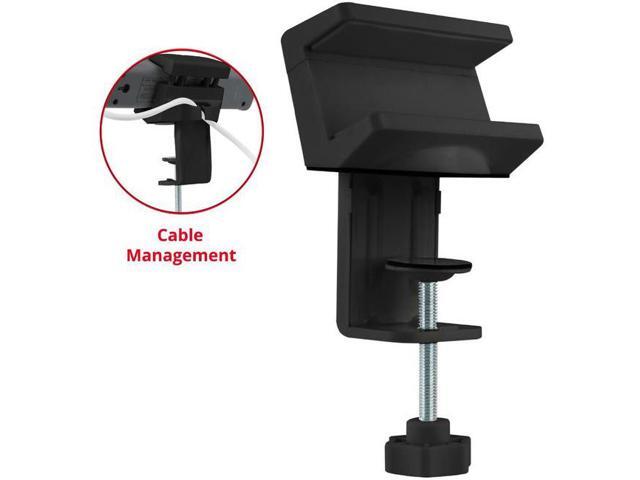 SIIG Powerstrip Clamp Holder - Securely mounts a powerstrip off the desktop for easy plugin and unplug (Black)