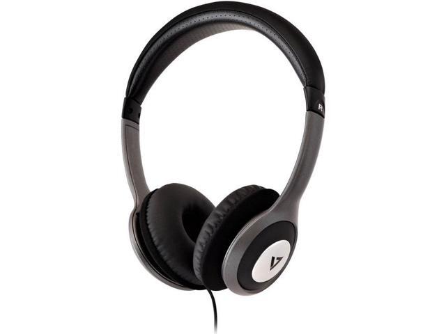 V7 Deluxe Stereo Headphones with Volume Control Black - image 10