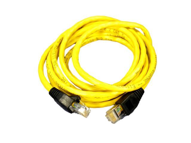 Leviton Yellow Cat 5e 7 ft Ethernet Patch Cord Network Cable Booted 5G455-7YW