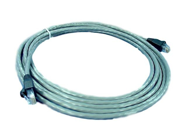 Leviton Gray Cat 5e 10 ft Ethernet LAN Patch Cord Network Cable Booted 5G455-10S