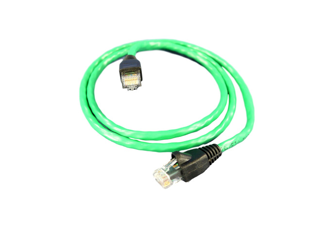 Leviton Dark Green Cat 5e 3 ft Ethernet Patch Cord Network Cable Booted 5G455-3G