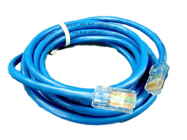 Leviton Blue Cat 5 7ft Ethernet LAN Patch Cord Network Cable Cat5 8P8C 52455-7BL
