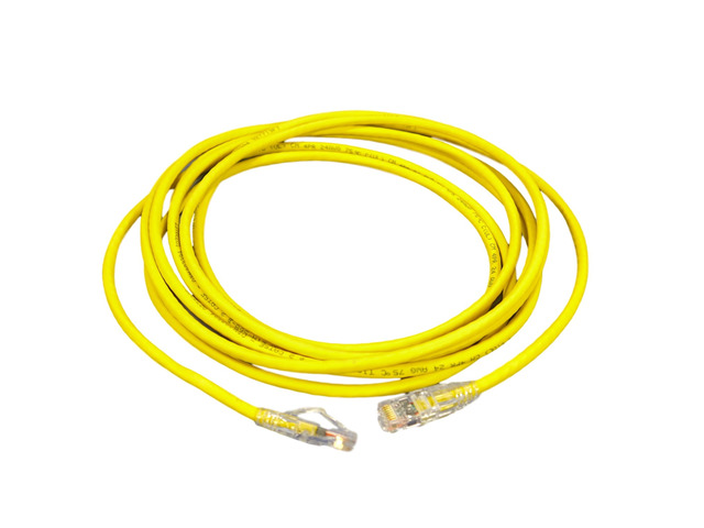 Leviton Yellow Gigamax Slimline 15' Network Patch Cord Booted Cat5e 5D460-15Y