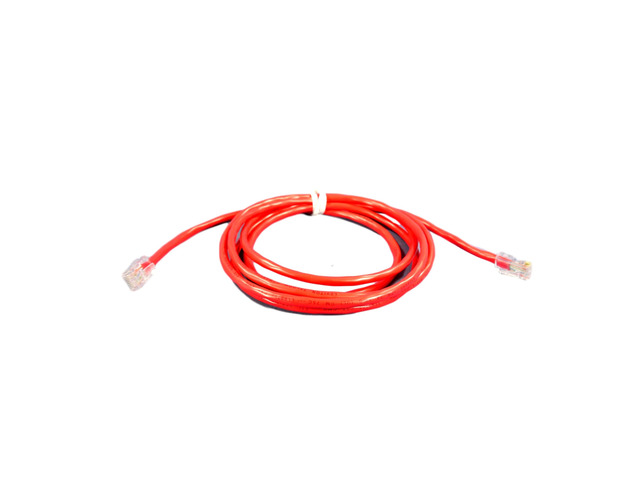 Leviton Red Cat 5 7ft Ethernet LAN Patch Cord Network Cable Cat5 8P8C 52455-7R
