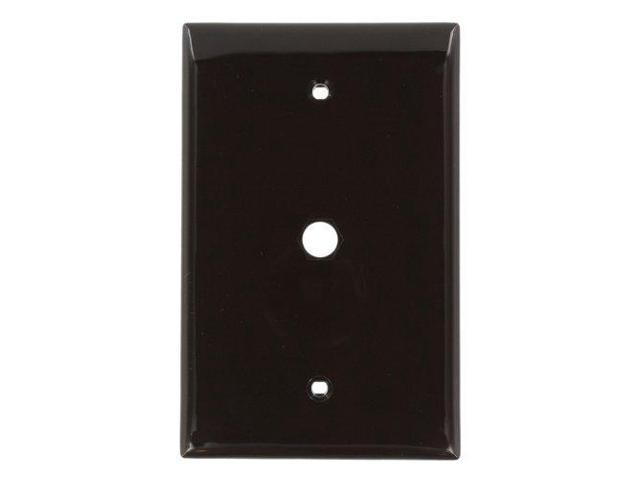 Photos - Chandelier / Lamp Leviton 40539-HMB Brown Midway F-Connector Hexagonal Opening Wall Plate