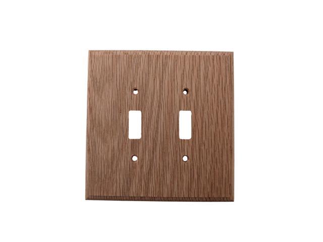 Photos - Chandelier / Lamp Leviton Unfinished Wood 2-Gang Switch Cover Wall Plate Switchplate 89209-U