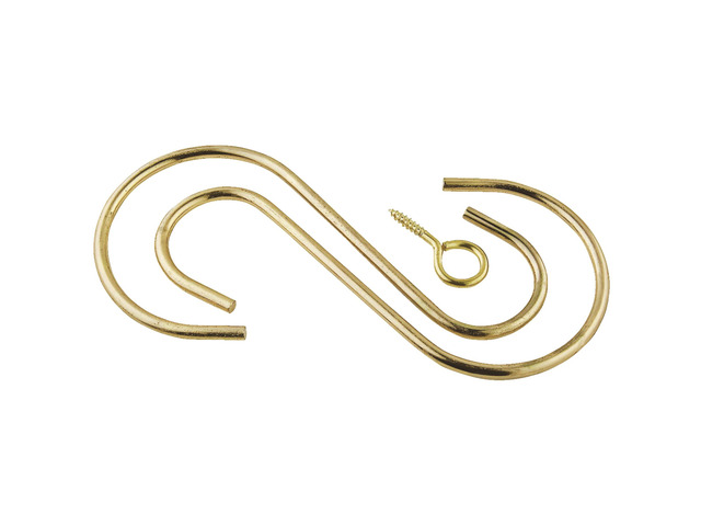 National Hardware N275-172 6' Brass Extension Hook Kit