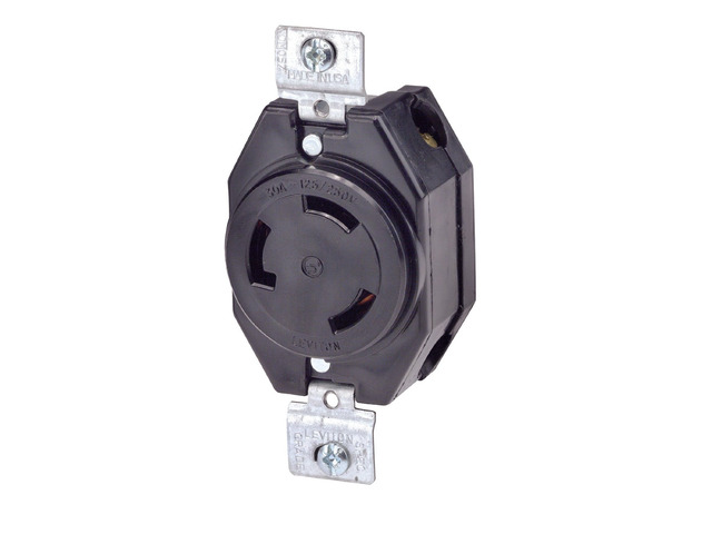 Non-NEMA Locking Receptacle Turn Lock Outlet 30A 125/250V 3330-061 Boxed