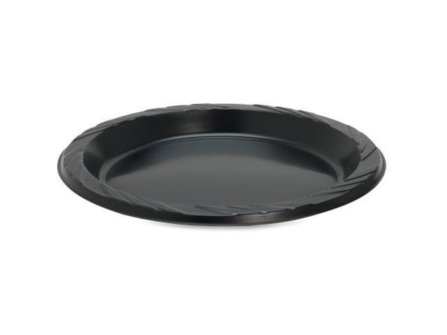 Plastic Plates Round 9' Plate 125/PK Black