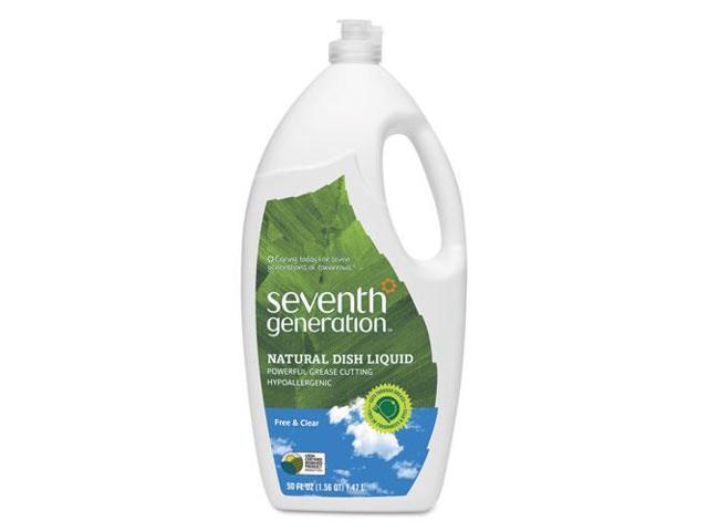 Natural Dishwashing Liquid, Free & Clear, Jumbo 50 oz Bottle