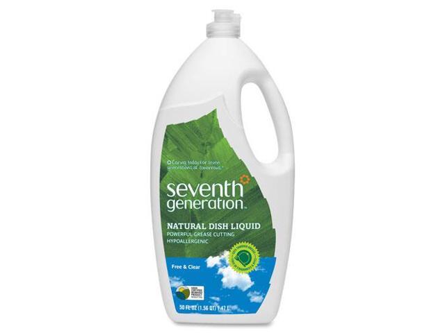 Natural Dishwashing Liquid, Free & Clear, Jumbo 50 oz Bottle